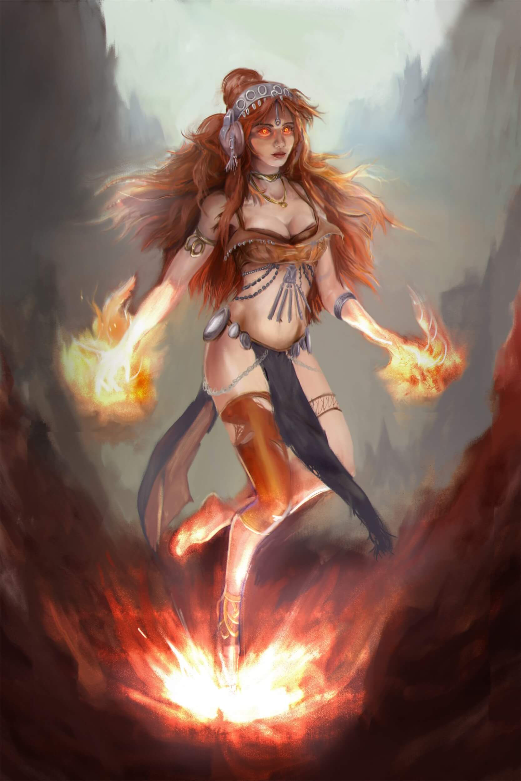 Fire Queen Luis Santander Art